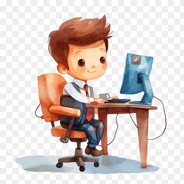 watercolor office clipart