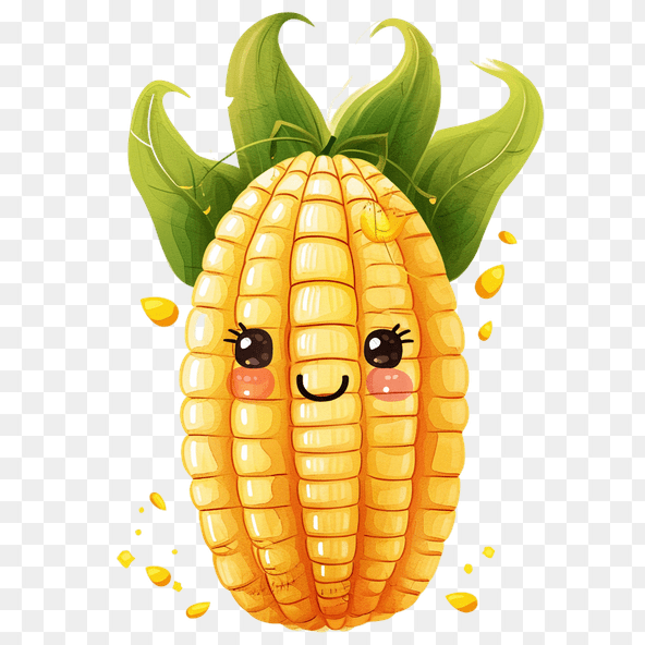 Kawaii Corn Clipart