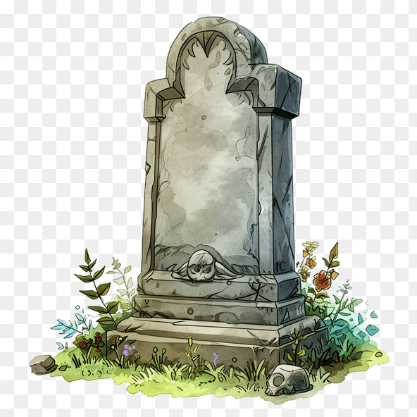 stone gravestone clipart