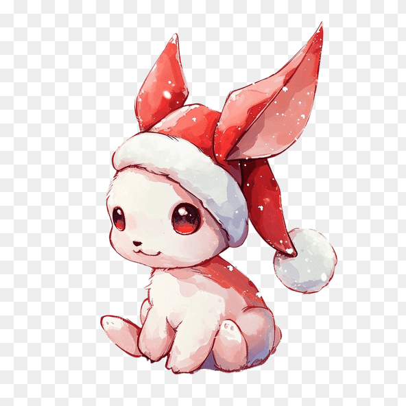 Cute Christmas Bunny Clipart