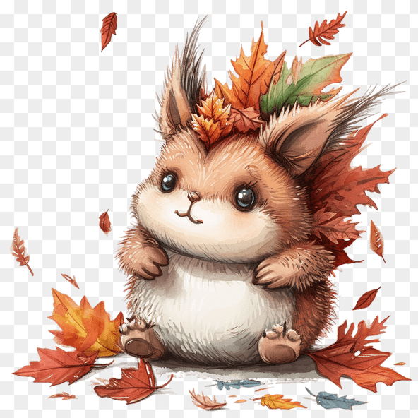 November Animal Clipart