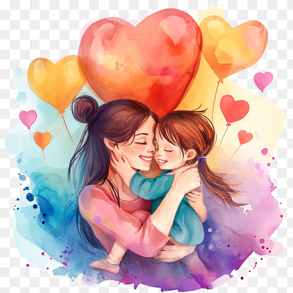 Mother's love clipart