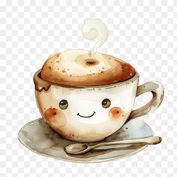 happy coffee clipart