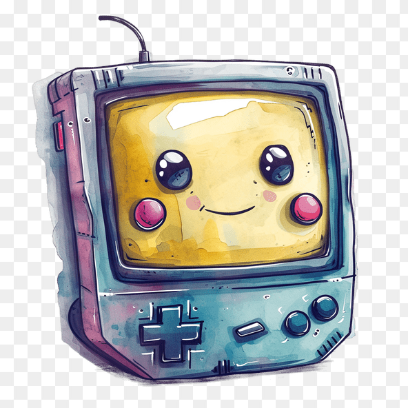 kawaii gameboy clipart