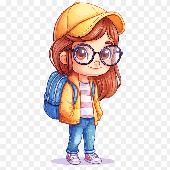 cute student clipart