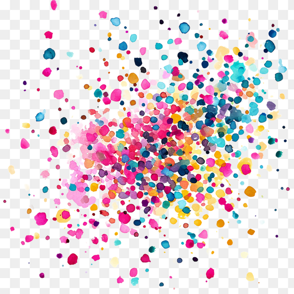 colorful confetti clipart