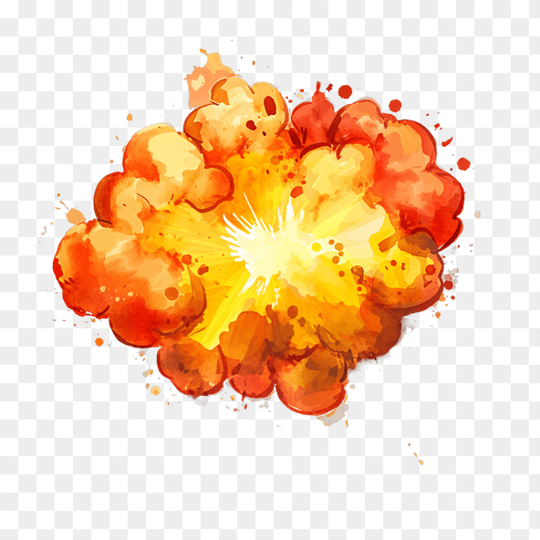 high explosion clipart