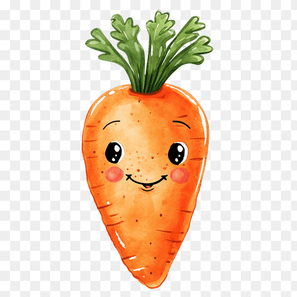 cute carrot clipart