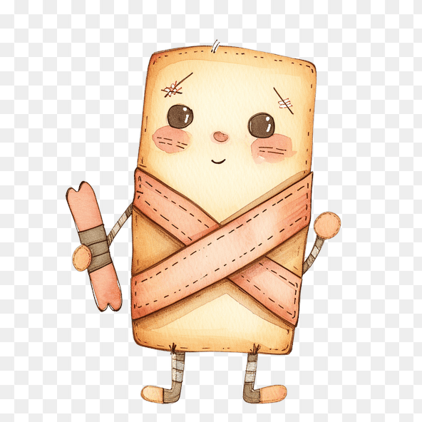 kawaii bandaid clipart