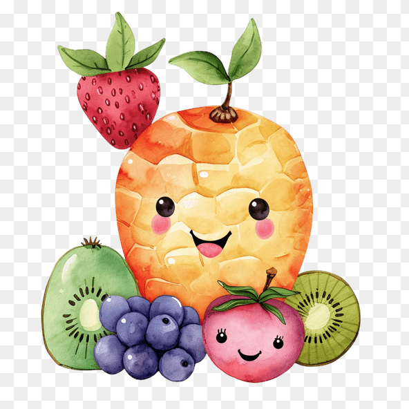 Cute Fruits Clipart