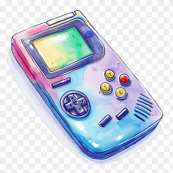 colorful game boy clipart