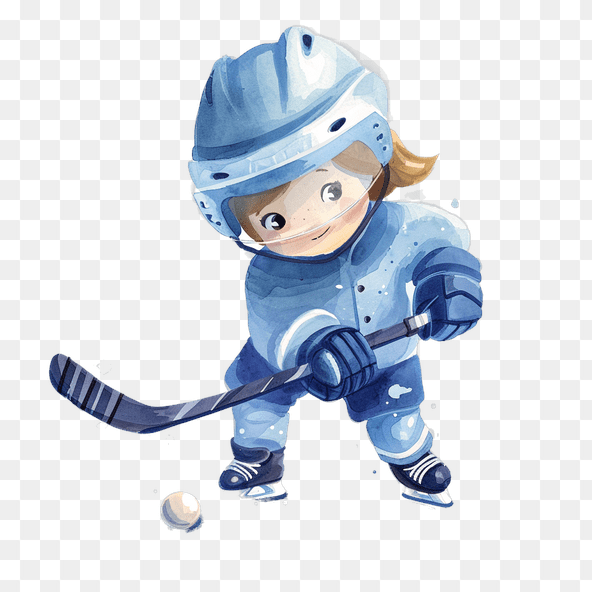 hockey girl clipart