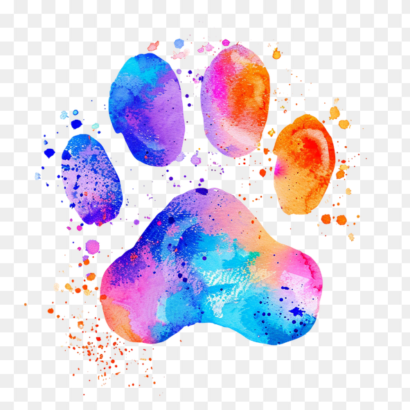 cute paw print clipart