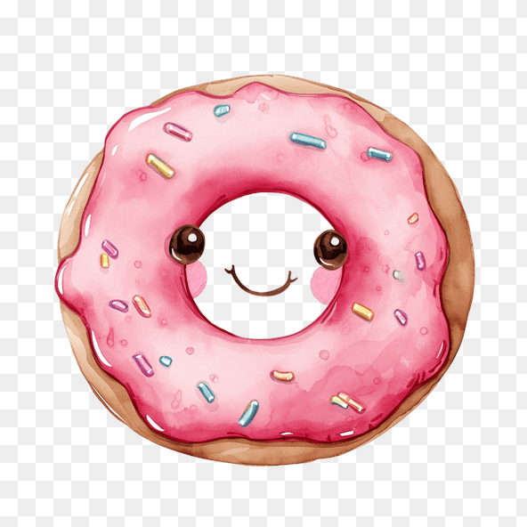 kawaii donut clipart