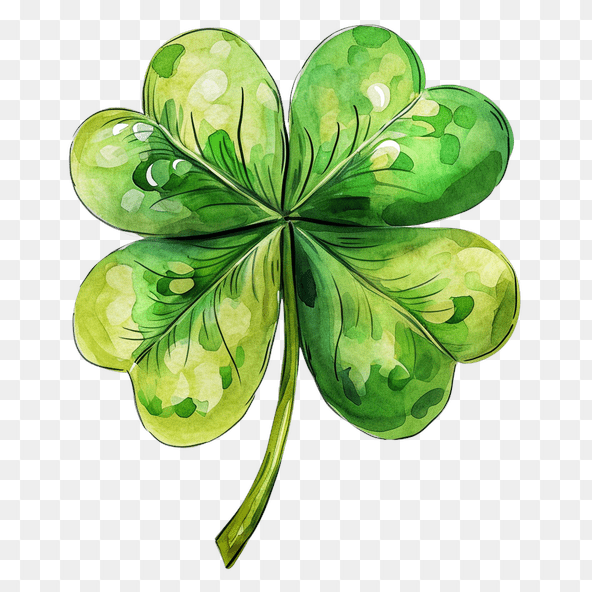 4 leaf clover clipart