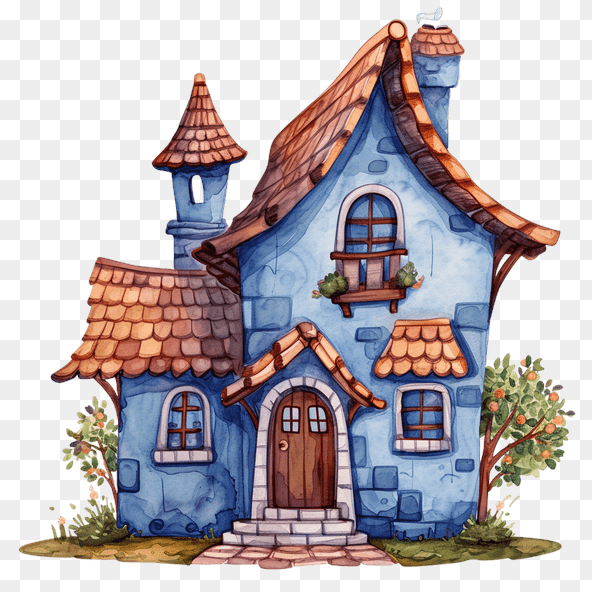 cute cottage clipart