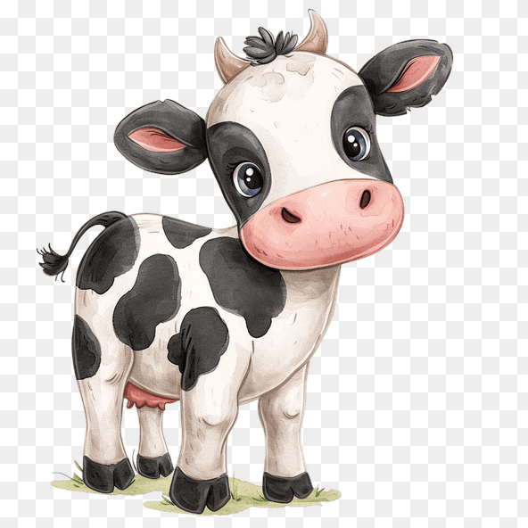 adorable cow clipart