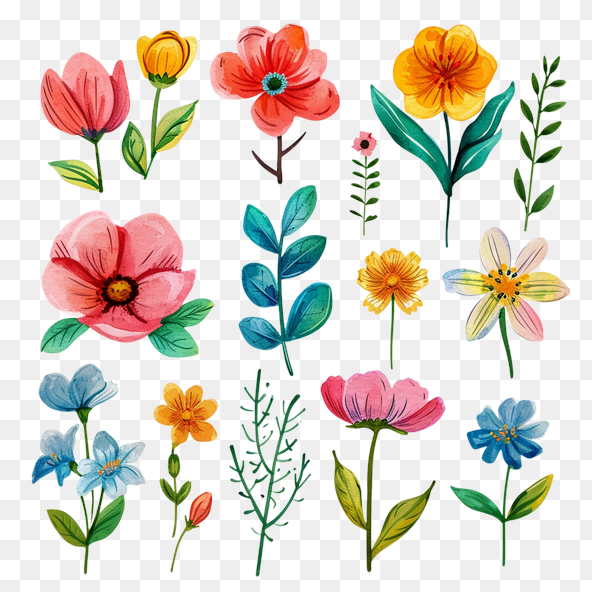 wild flowers clipart