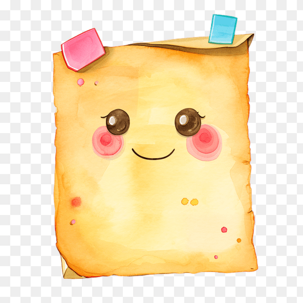 Cute Cartoon Paper Clipart