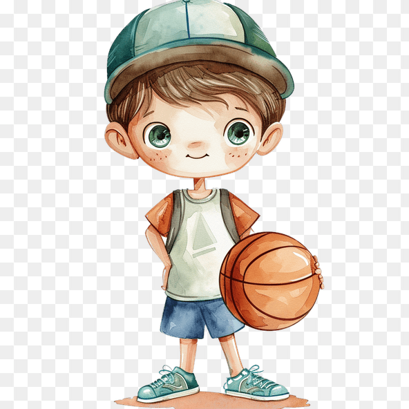 basketball boy clipart