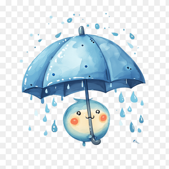 Cute Cartoon Rainy Day Clipart