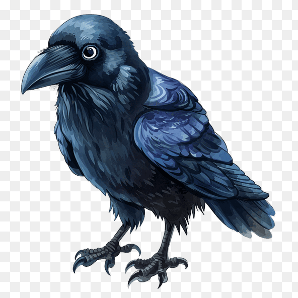 raven bird clipart