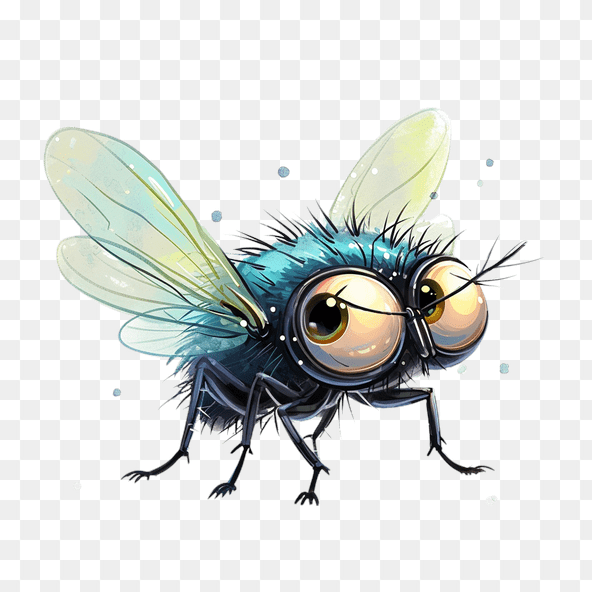 Cartoon Fly Illustration Clipart
