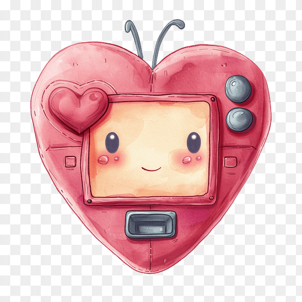 Heart Shaped Robot Clipart