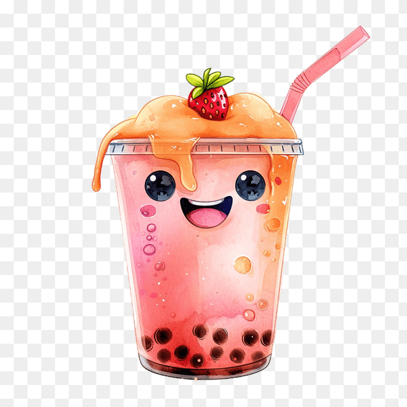 Kawaii boba clipart
