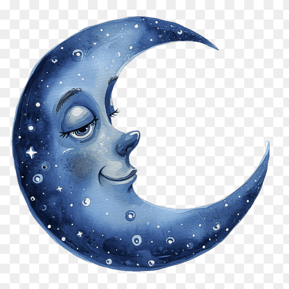 blue moon clipart