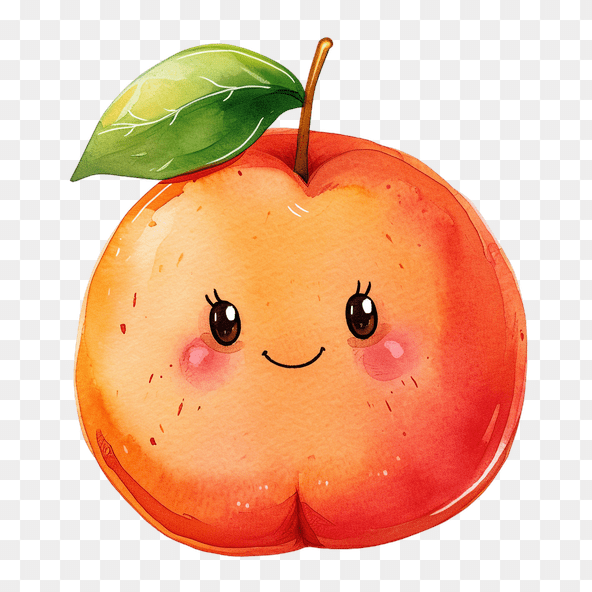 Cute Smiling Apple Clipart