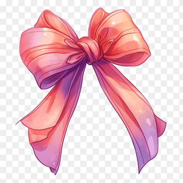 pink bow clipart
