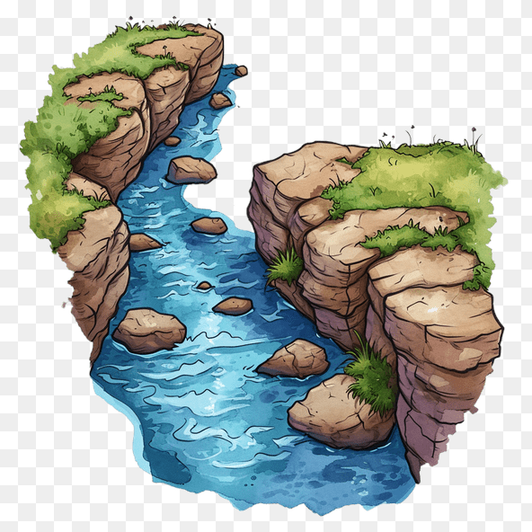 cartoon River clipart