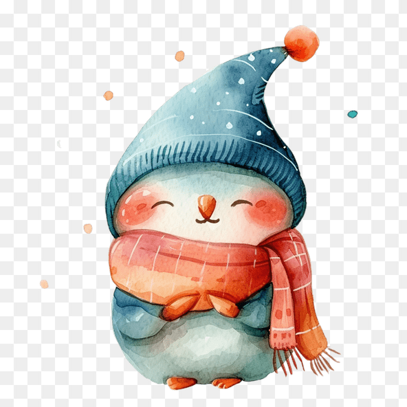 christmas penguin clipart