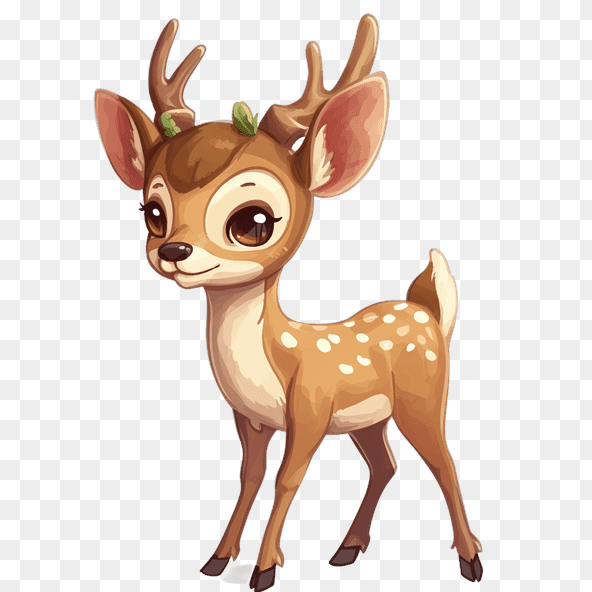 cute baby deer clipart