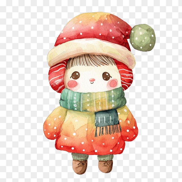 christmas doll clipart