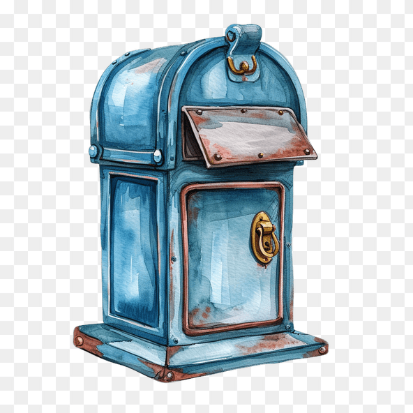 Vintage mailbox clipart