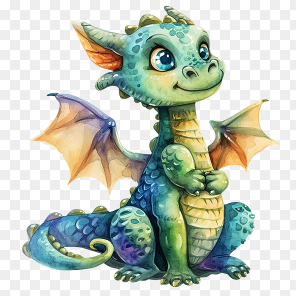 Adorable Baby Dragon Clipart
