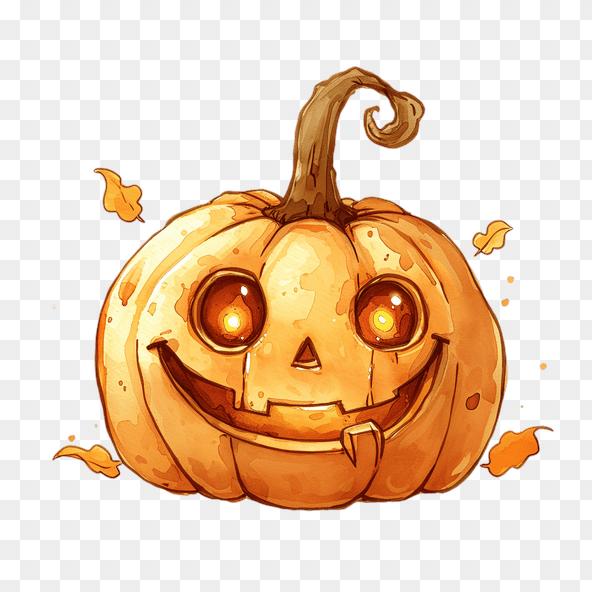 Cute halloween pumpkin clipart