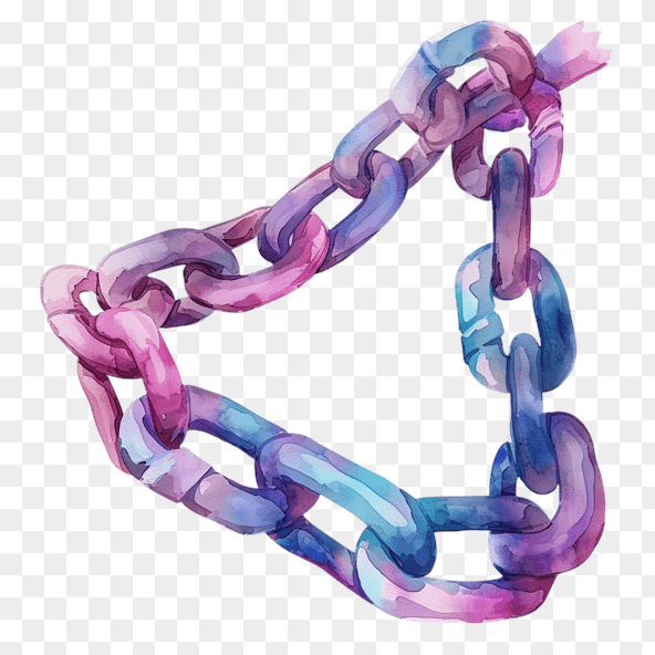 Watercolor Chain Clipart