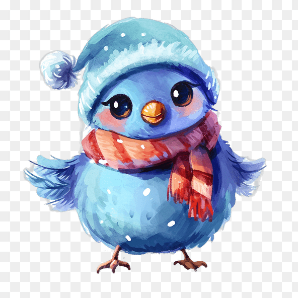winter bird clipart