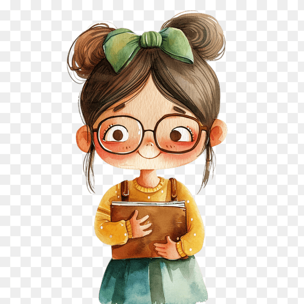 cute girl teaching clipart