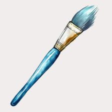 watercolor paint brush clipart