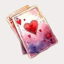 cute playing cards clipart