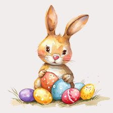 easter rabbit clipart