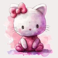 pink hello kitty clipart