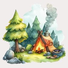 camping clipart