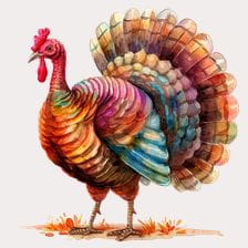 fat turkey clipart