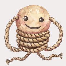 cute rope character clipart