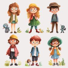farmer kids clipart